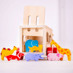 3Bigjigs houten vormenauto dieren BJ-BJ300 4