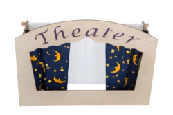 Van Dijk Toys Poppenkast Theater Tafelmodel – Hout, Inklapbaar – 3+