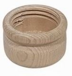 Afbeeldingen van Melktandendoosje Beukenhout  rond schroefdeksel  - Ø 42 MM x H 3,4 CM