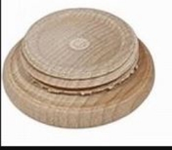 Afbeeldingen van Melktandendoosje Beukenhout  rond schroefdeksel  - Ø 42 MM x H 3,4 CM