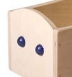 Picture of Blauwe Houten Kinderbakfiets Vierwieler – Kinderloopfiets Van Dijk Toys 201