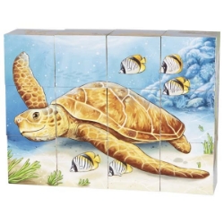 Goki Houten kubuspuzzel Australische Dieren (57418)
