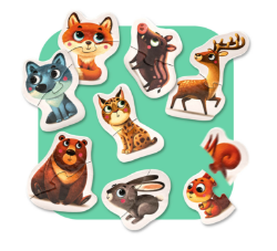 Puzzlika 8-in-1 Bergdieren Puzzel (14798)