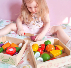 Bigjigs Houten Kistje met Snijfruit (BJ472)