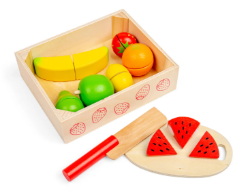 Bigjigs kratje met houten snij-fruit fruit BJ-BJ472 1