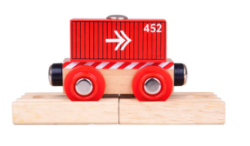 Bigjigs Rode Containerwagon – BJT485