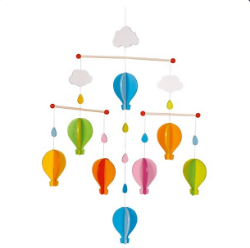 Goki Houten Mobiel – Luchtballonnen (Art.nr. 52877)