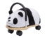 Wheelybug Plush Panda – zachte pluche loopwagen voor peuters met houten onderstel en 360 graden draaibare wielen.