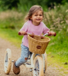 Trybike steel fietsmandje rotan