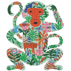Djeco Puzz’Art Aap – silhouetpuzzel van 350 stukjes – vanaf 7 jaar