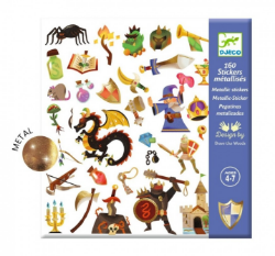 Metallic stickers Middeleeuwse Fantasie DJ09277