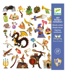Metallic stickers Middeleeuwse Fantasie DJ09277