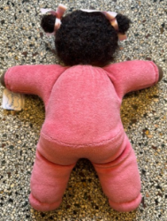 Image de SALE!!!  Pop Antroposofisch Zitpopje Afrikaans roze Nicky velours 25 cm