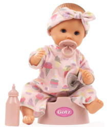 Afbeeldingen van SALE!!!  Pop Götz Babypop 30 cm Sleepy Aquini meisje Gotz