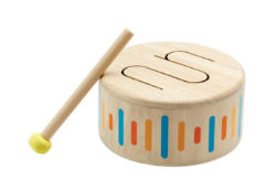 Afbeeldingen van SALE!!!   Muziek Plan Toys Houten trommel Solid Drum 