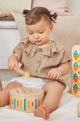 Afbeeldingen van SALE!!!   Muziek Plan Toys Houten trommel Solid Drum 