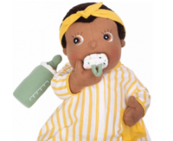 Afbeeldingen van SALE!!!  Pop Rubensbarn tut-drinkfles en speentje stof  in cadeaudoos