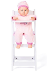 Bild von SALE!!!  Pop Poppenstoel hout-mdf wit 22 x27 x 53 cm Tidlo