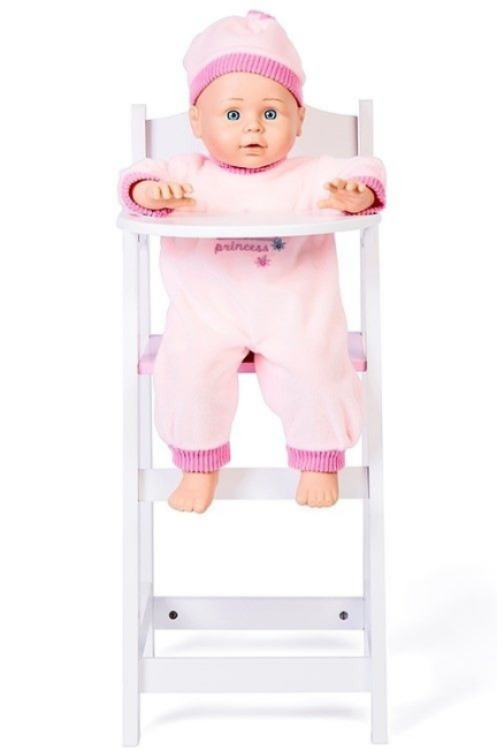 Bild von SALE!!!  Pop Poppenstoel hout-mdf wit 22 x27 x 53 cm Tidlo