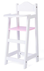 Bild von SALE!!!  Pop Poppenstoel hout-mdf wit 22 x27 x 53 cm Tidlo