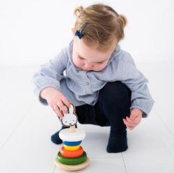 Afbeeldingen van Nijntje Houten Stapeltoren - Wiebeltoren 1+ Bambolino Toys