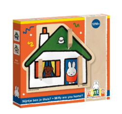 Afbeeldingen van Nijntje ben je thuis? Houten Speelhuisje  1+ Bambolino Toys