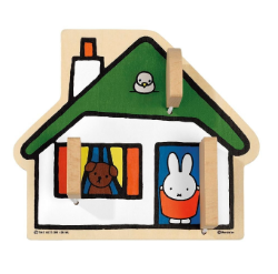 Afbeeldingen van Nijntje ben je thuis? Houten Speelhuisje  1+ Bambolino Toys