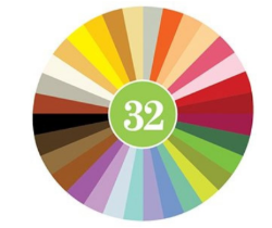 Picture of Crayon Rocks Muslin Cotton 32 colours - Wax crayons