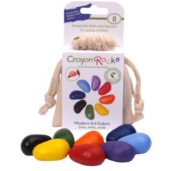 Image de Crayon Rocks Cotton Muslin 8 kleuren - Ergonomische Wasco Krijtjes - 3+