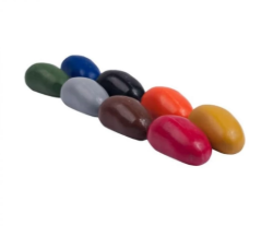 Image de Crayon Rocks Cotton Muslin 8 kleuren - Ergonomische Wasco Krijtjes - 3+