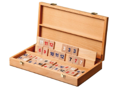 Picture of Rummy spel in beukenhouten kist, vanaf 6 jaar - Philos
