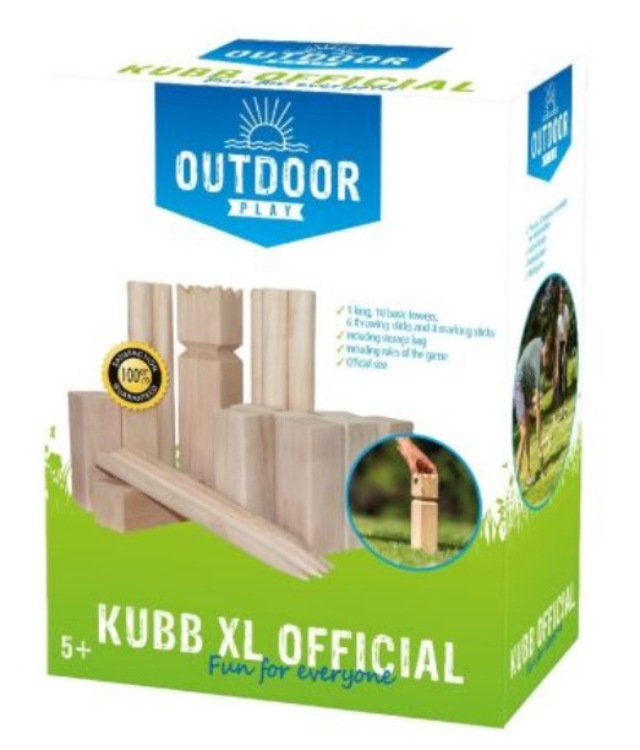 Picture of Outdoor Play Kubb Vikingwerpspel XL - Houten buitenspeelgoed - 5+