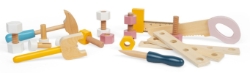 Picture of Peuter Werkbank Hout pastel - 100% FSC - BigJigs - Vanaf 3 jaar