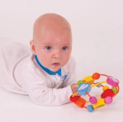Afbeeldingen van Baby Activitybal, grijpspeelgoed - Bigjigs - vanaf 3 maanden