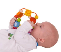Afbeeldingen van Bigjigs Baby Activitybal - Grijpspeelgoed - 3m+
