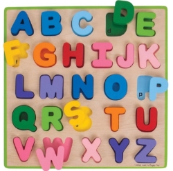 Afbeeldingen van Puzzel grote stukken Alfabet Hoofdletters - Bigjigs - Vanaf 18 mnd.