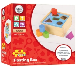Afbeeldingen van Houten Vormenstoof - 5 vormen - Bigjigs - 1jr+