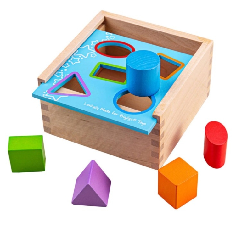 Bild von Bigjigs Houten Vormenstoof - 5 Vormen - Educatief - 1jr+