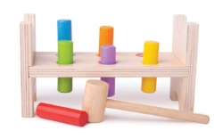 Afbeeldingen van Houten Hamerbankje - Bigjigs - Vanaf 1 jaar