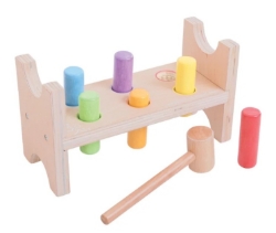 Afbeeldingen van Houten Hamerbankje - Bigjigs - Vanaf 1 jaar