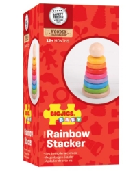 Afbeeldingen van Houten Stapeltoren Regenboog - Bigjigs - 12mnd+