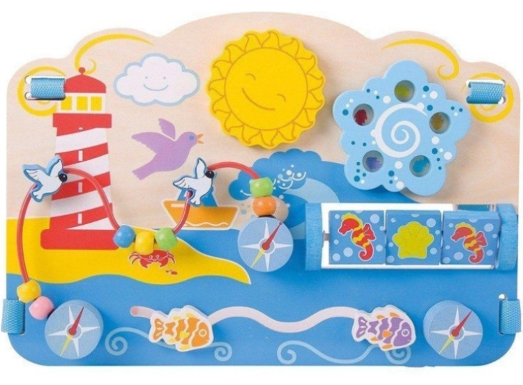 Bild von Bigjigs Houten Baby Activity Center Zee - Educatief en Duurzaam - 6m+
