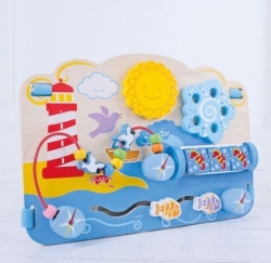 Afbeeldingen van Houten Baby Activity Centre Zee - Bigjigs - 6mnd+