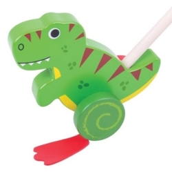 Picture of Duwstok-Loopstok Flappende T-Rex Dino - Bigjigs - Vanaf 1 jaar