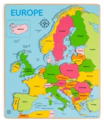 Bild von Houten Puzzel Europa - Bigjigs - vanaf 3 jaar