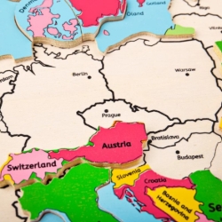 Bild von Houten Puzzel Europa - Bigjigs - vanaf 3 jaar