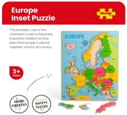 Bild von Houten Puzzel Europa - Bigjigs - vanaf 3 jaar
