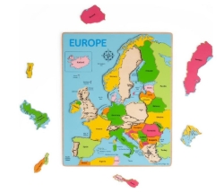 Bild von Houten Puzzel Europa - Bigjigs - vanaf 3 jaar