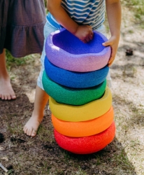 Image de Stapelstein Original set van 6 Rainbow Classic - Creatief Spel & Beweging - 1jr+
