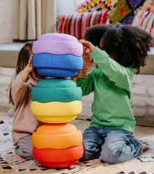 Image de Stapelstein Original set van 6 Rainbow Classic - Creatief Spel & Beweging - 1jr+
